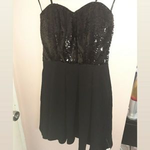 Black sequin dress